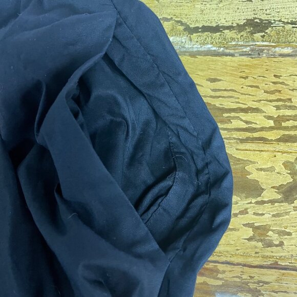 J. Crew Factory One Shoulder Ruffle Midi Dress Black Sz 8 PETITE - Picture 6 of 10